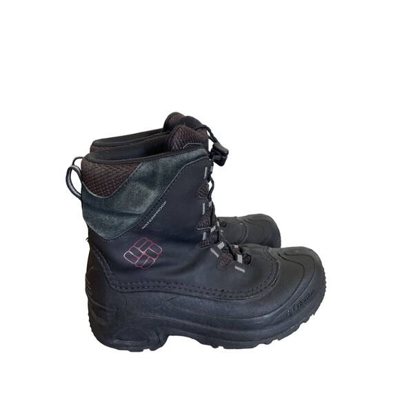 Columbia Women's Snow Boots Black Suede Waterproof Hiking Boots 200 Grams Sz 5 - Picture 1 of 6